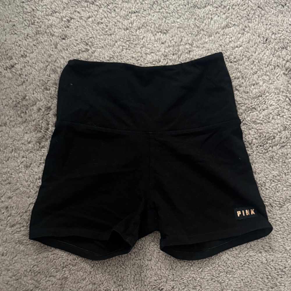 PINK Victoria's Secret High Waist Black Shorts